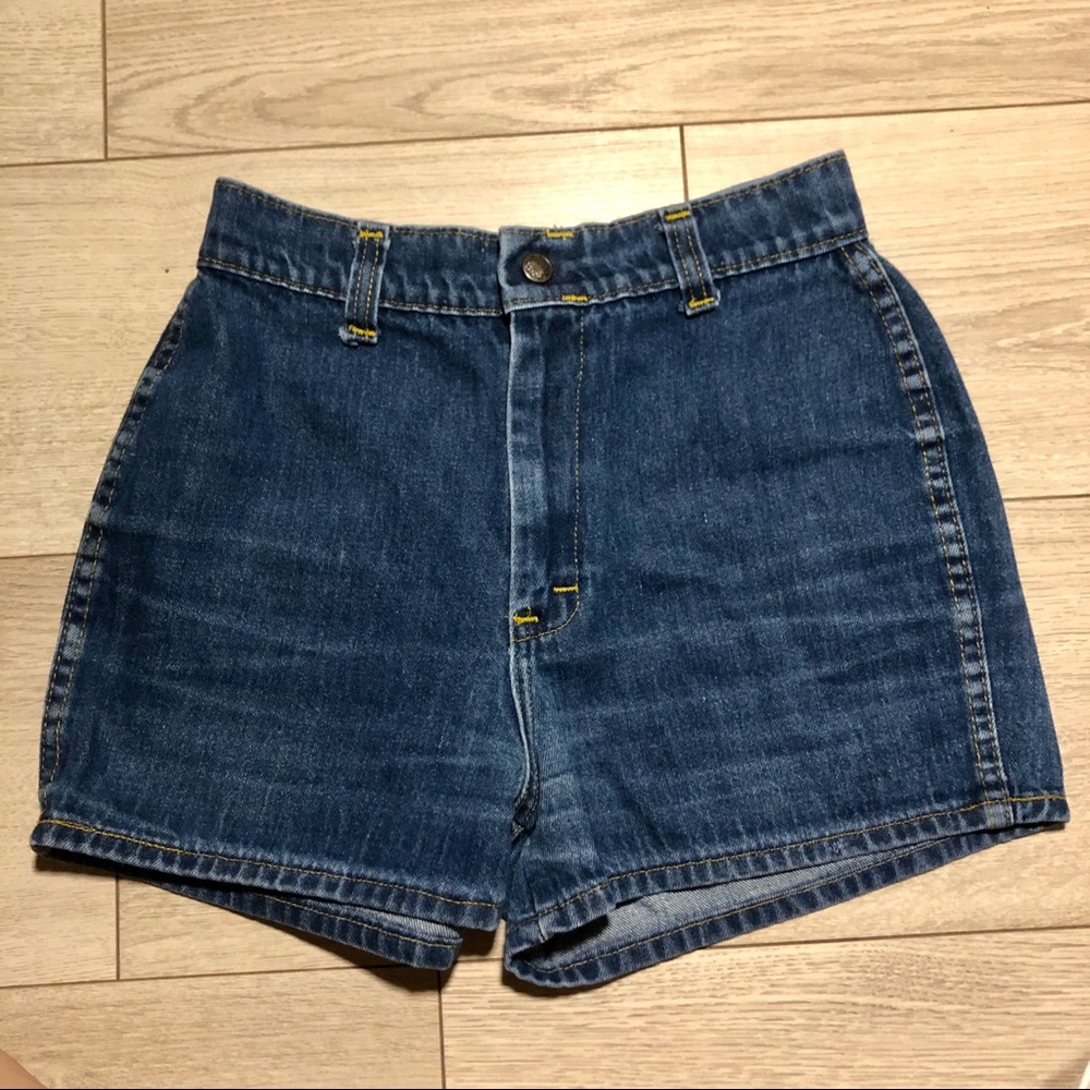 Vintage Texas Embroidered Denim Shorts 24"